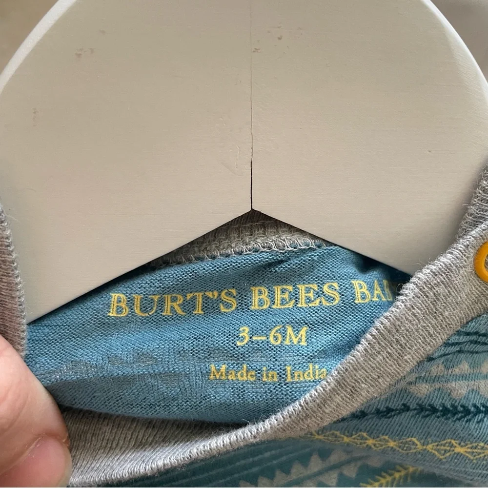 Burt’s Bees 3-6 Months Long Sleeved Bodysuit